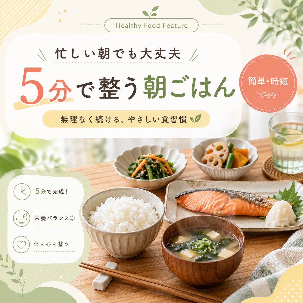 food - 5分で整う朝ごはん
